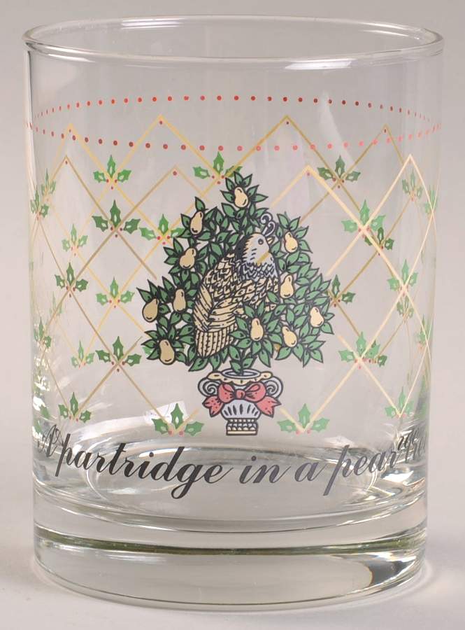 Twelve Days of Christmas 12 Oz Glassware Tumbler by Domestications-1