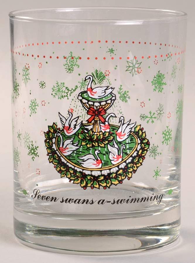 Twelve Days of Christmas 12 Oz Glassware Tumbler by Domestications-1