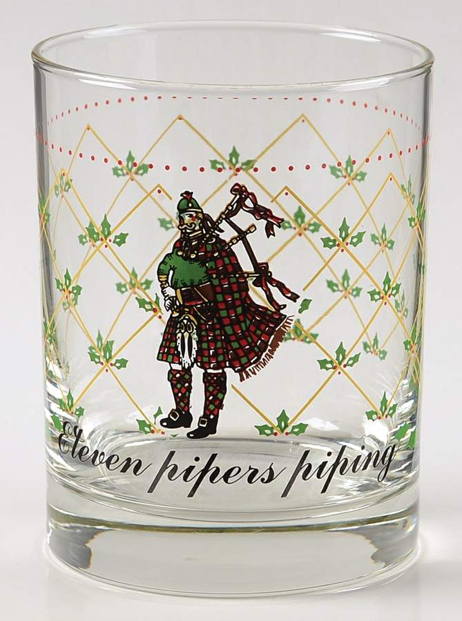Twelve Days of Christmas 12 Oz Glassware Tumbler by Domestications-1