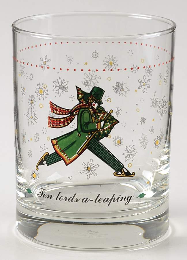 Twelve Days of Christmas 12 Oz Glassware Tumbler by Domestications-1
