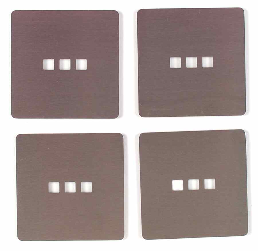 Reflex Metal Coaster - Set of 4 by Denby-Langley-1