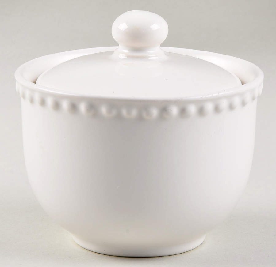 Rondure Rice Sugar Bowl & Lid by Dansk-1
