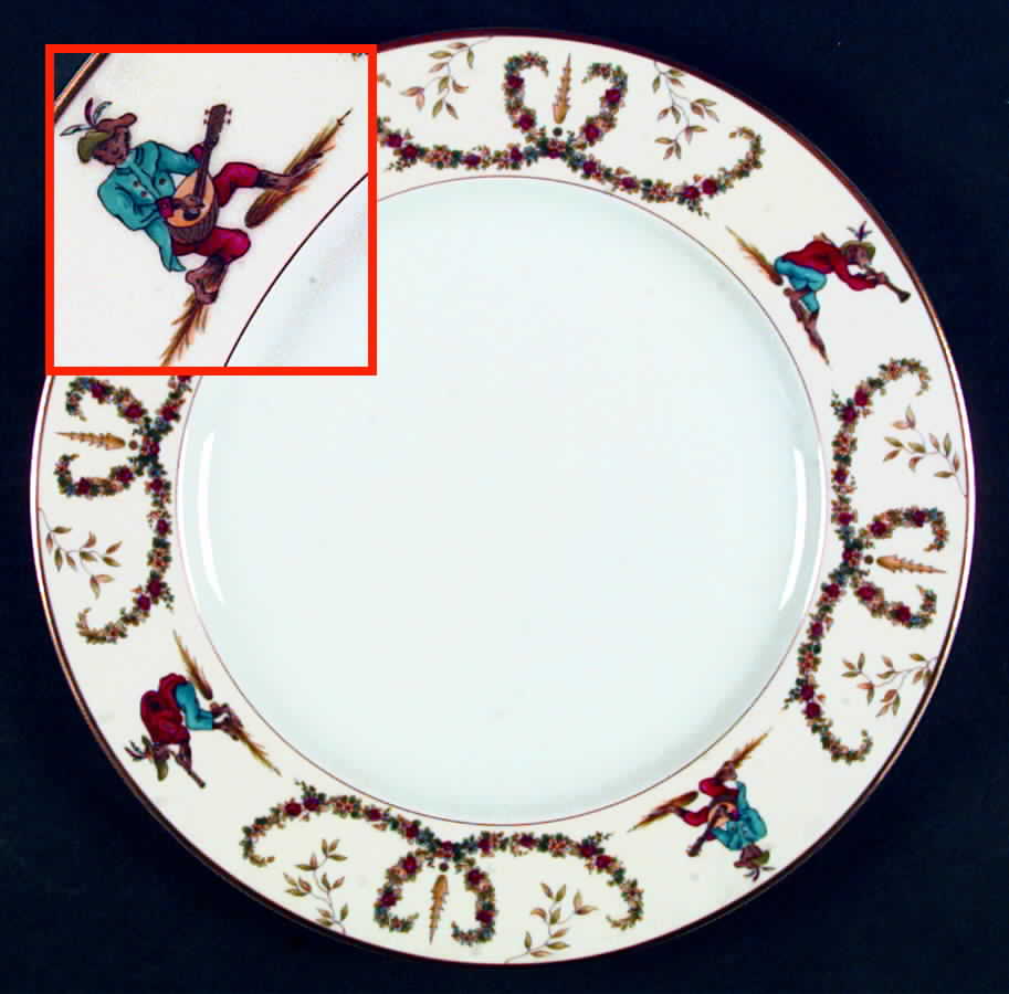 Songes du XVIII Dinner Plate by Philippe Deshoulieres-1