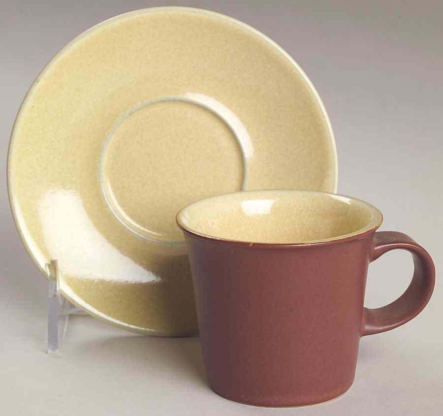 Juice Lemon Flat Demitasse Cup & Saucer Set by Denby-Langley-1