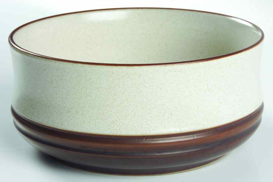 Potter's Wheel Parchment 7" Round Vegetable Bowl by Denby-Langley-1