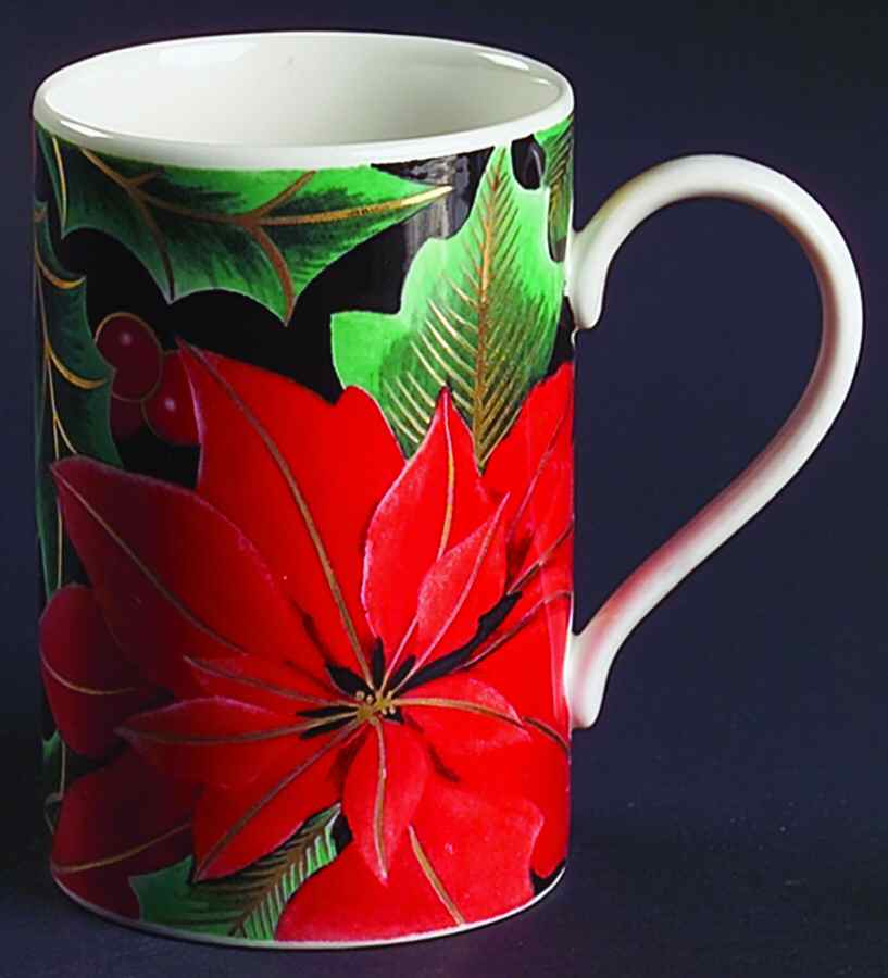 Golden Poinsettia Mug by Dunoon-1