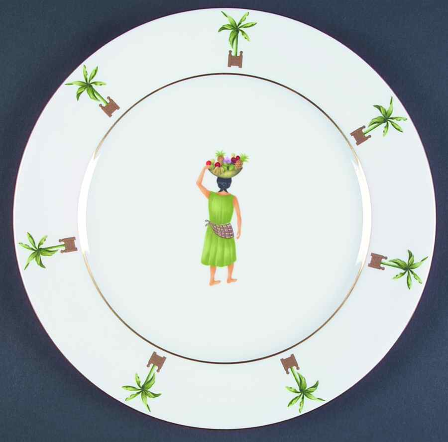 Caraibes Tropical Island Service Plate (Charger) by Philippe Deshoulieres-1