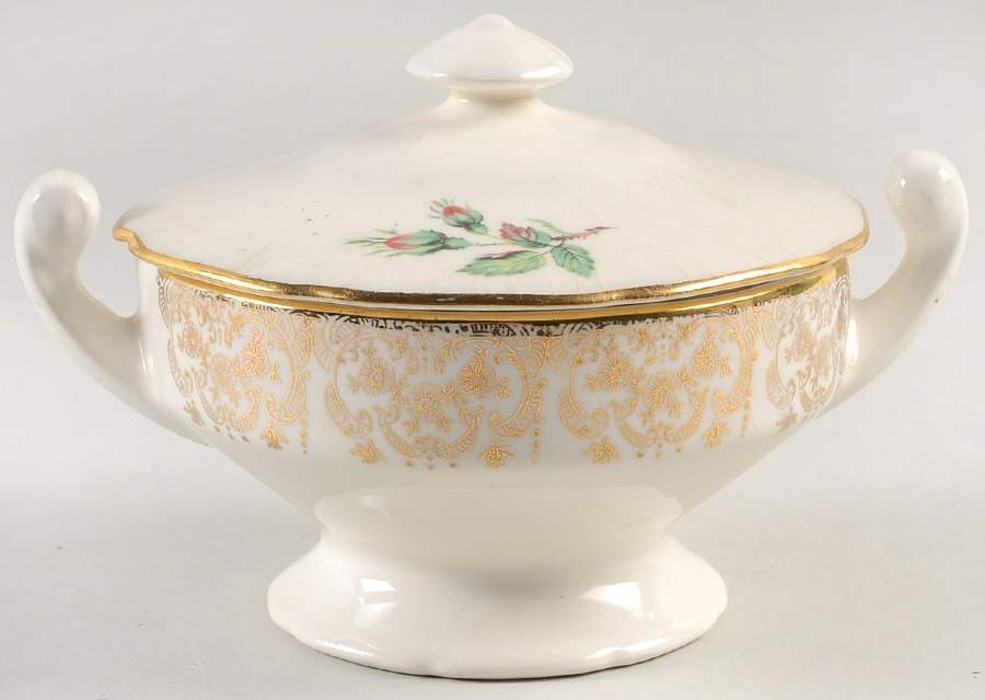 Briar Rose Sugar Bowl & Lid by Dominion-1