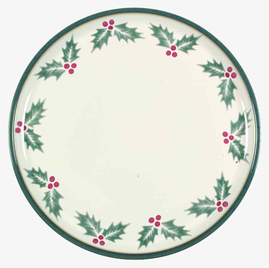 Harlequin Holly Green 13" Chop Plate (Round Platter) by Denby-Langley-1