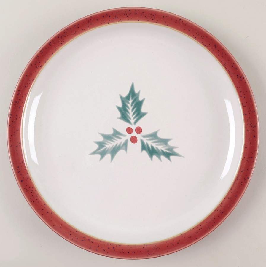 Harlequin Holly Red Dinner Plate by Denby-Langley-1