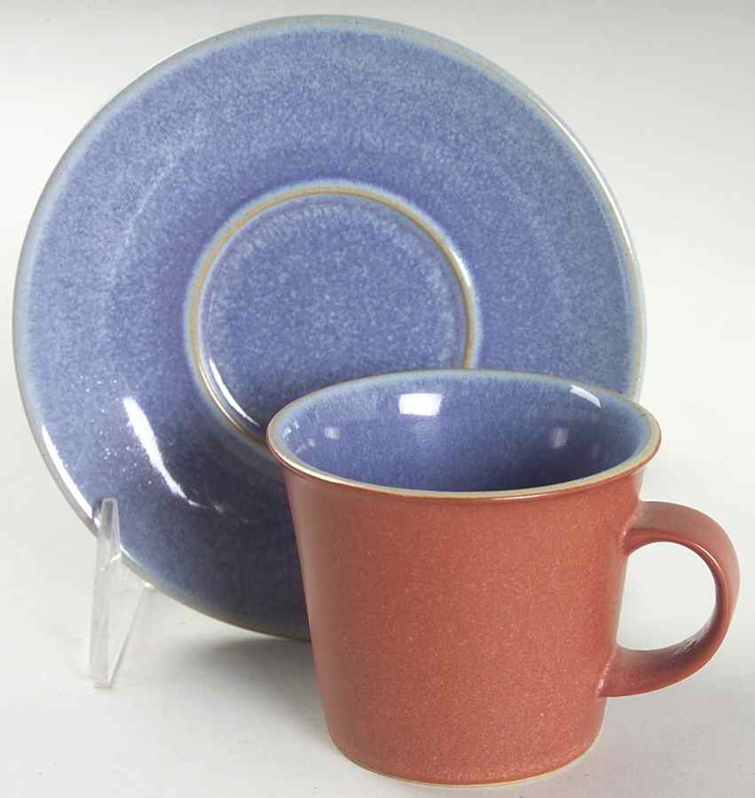 Juice Berry Flat Demitasse Cup & Saucer Set by Denby-Langley-1