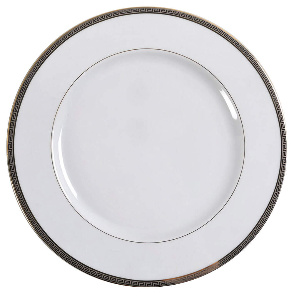 Athos Gold and Platinum Dinner Plate by Philippe Deshoulieres-1