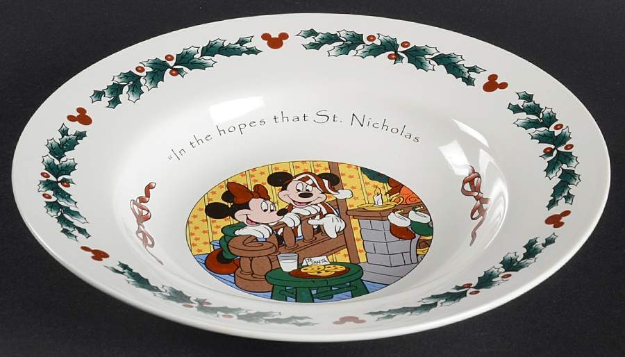 Twas The Night Before Christmas Large Rim Soup Bowl by Disney-1