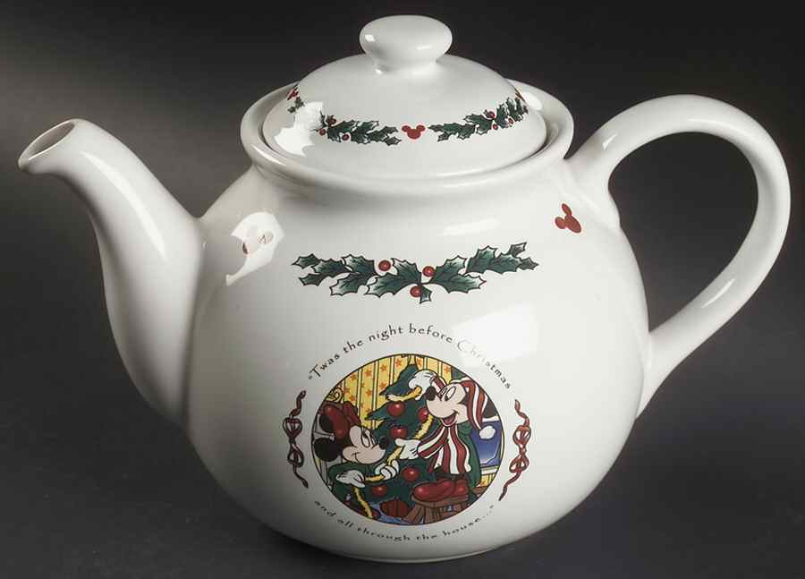 Twas The Night Before Christmas Teapot & Lid by Disney-1