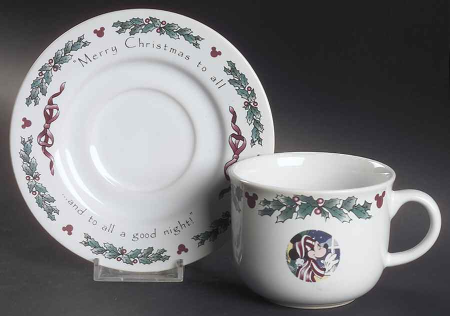 Twas The Night Before Christmas Flat Cup & Saucer Set by Disney-1