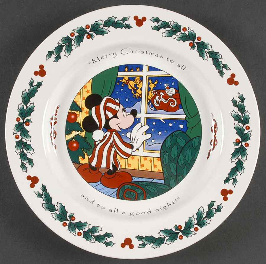 Twas The Night Before Christmas Luncheon Plate by Disney-1