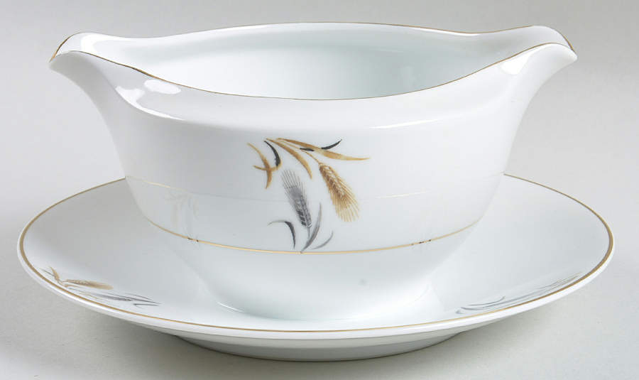 DWF6 Gravy Boat with Attached Underplate by DW (Japan)-1
