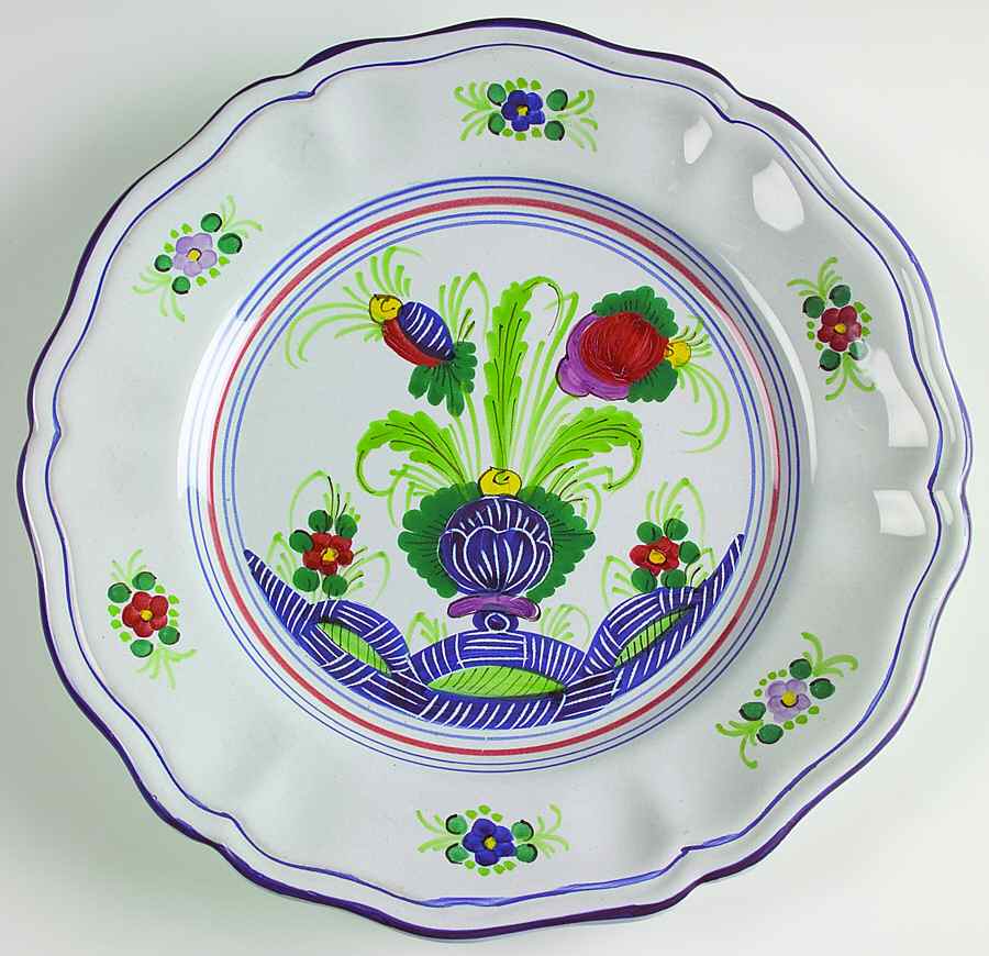 Garofano Dinner Plate by Deruta (Italy)-1
