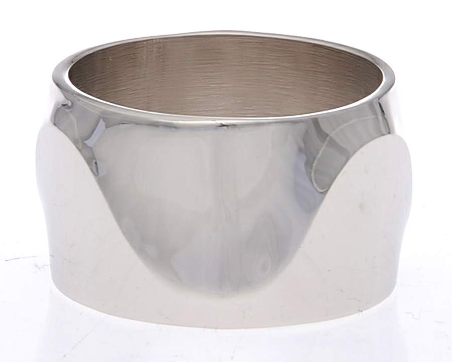 Origami Talc Metal Napkin Ring by Dansk-1