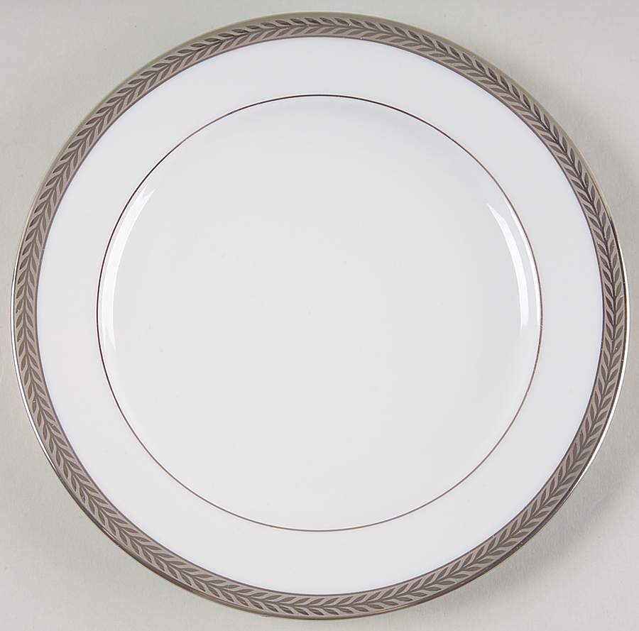 Laurel Platinum Bread & Butter Plate by Philippe Deshoulieres-1