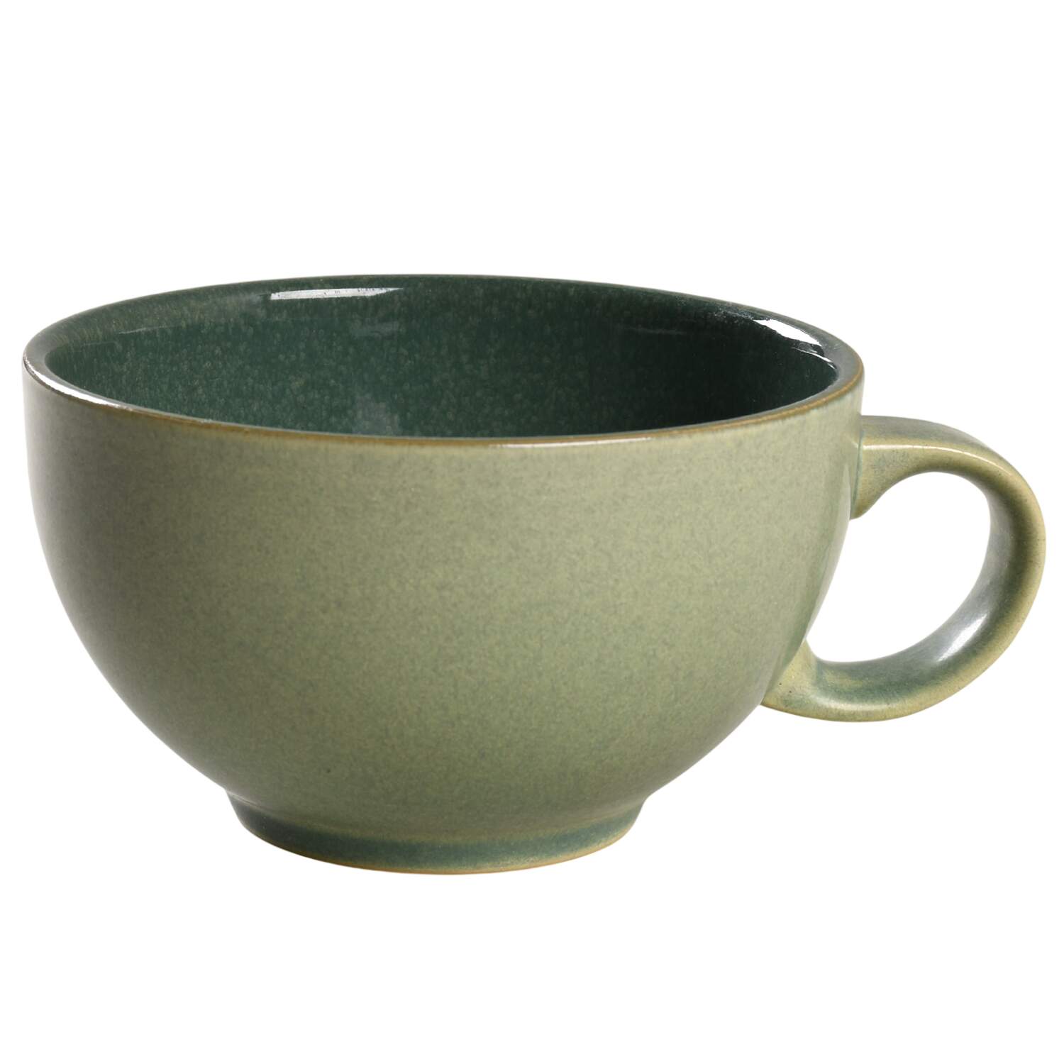 Calm (Dark Green & Matte) Flat Cup by Denby-Langley-1