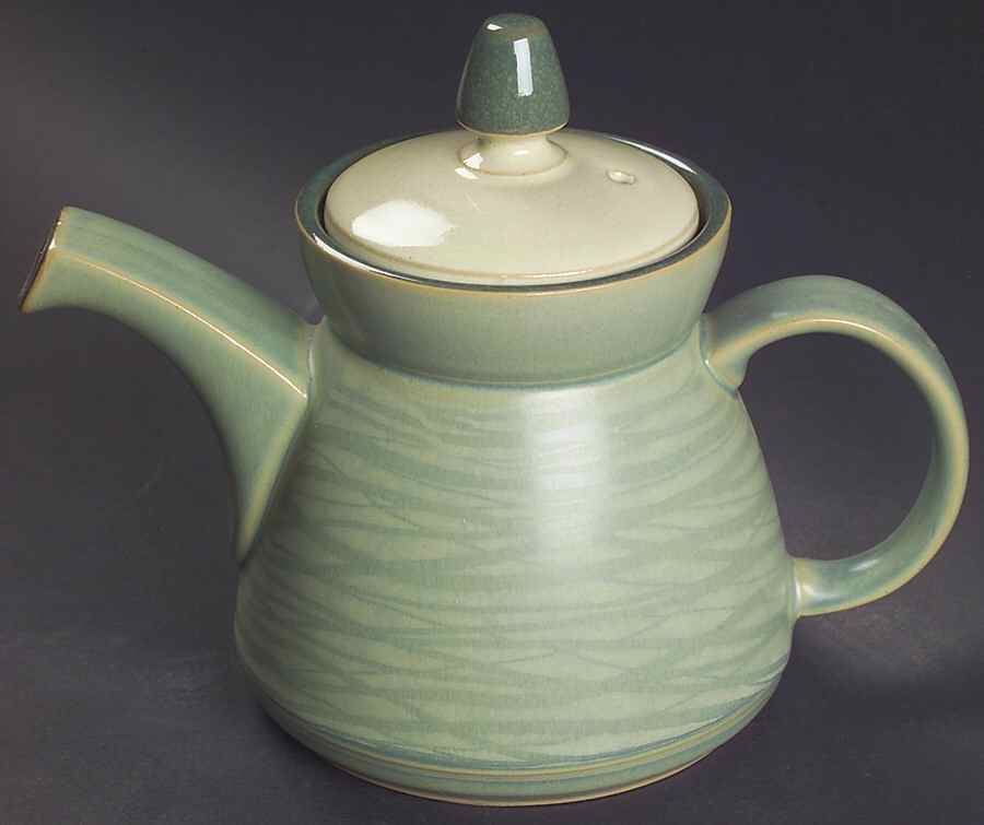 Calm (Dark Green & Matte) Small Teapot & Lid by Denby-Langley-1