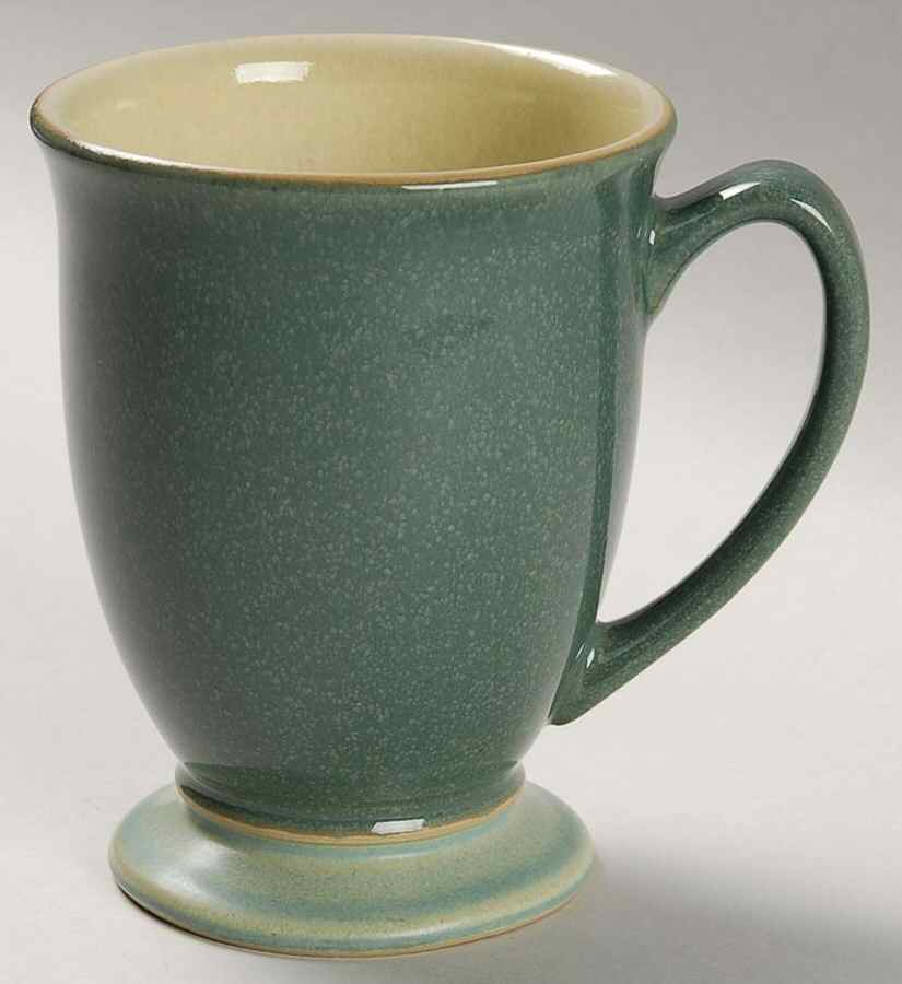 Calm (Dark Green & Matte) Footed Mug by Denby-Langley-1