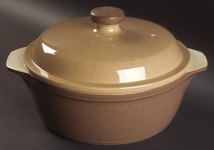Energy Cinnamon 1.75 Qt Round Covered Casserole by Denby-Langley-1