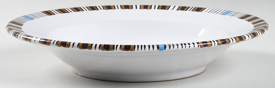 DER31 Large Rim Soup Bowl by Deruta (Italy)-1