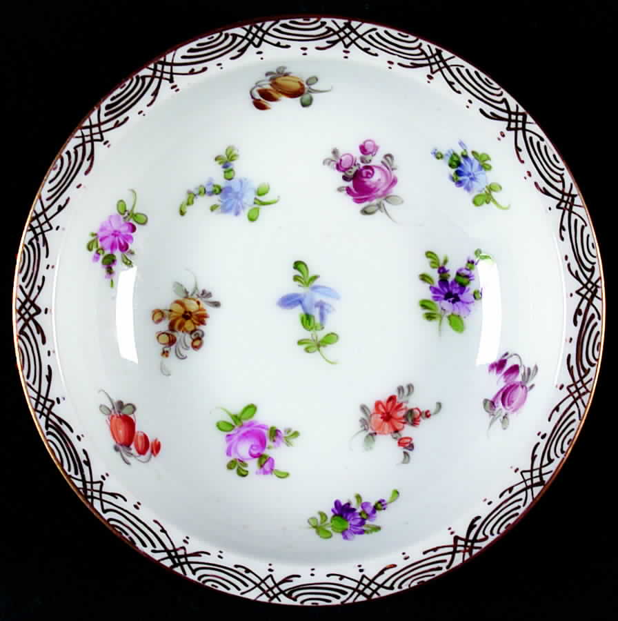 DRW1 Fruit/Dessert (Sauce) Bowl by Dresden Works (Saxony)-1