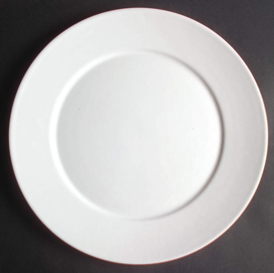 Villa White 14" Chop Plate (Round Platter) by Dansk-1