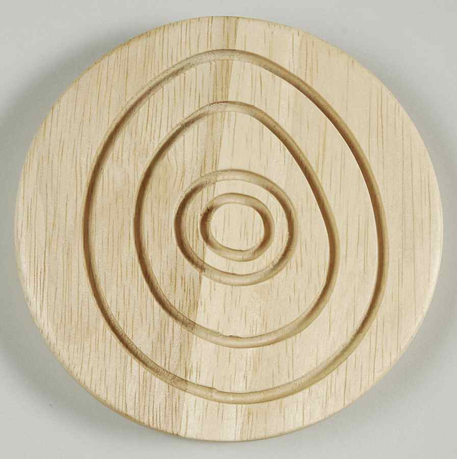 Fire (No Swirl Design) Wood Coaster by Denby-Langley-1
