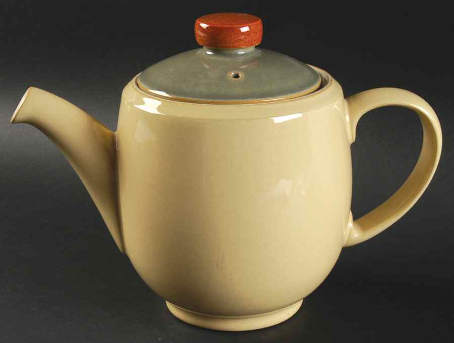 Fire (No Swirl Design) Teapot & Lid by Denby-Langley-1