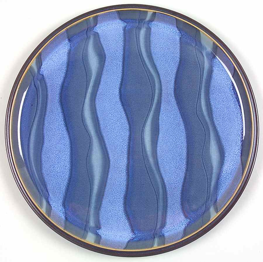 Blue Jetty Water 13" Chop Plate (Round Platter) by Denby-Langley-1