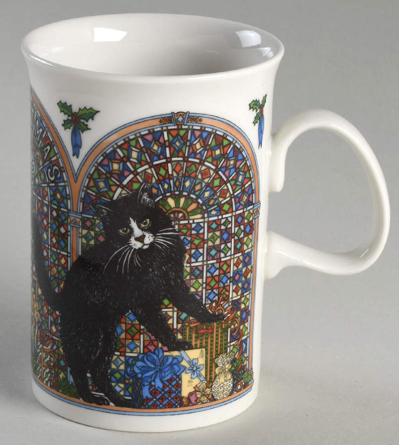 Christmas Cats Stoneware Mug by Dunoon-1