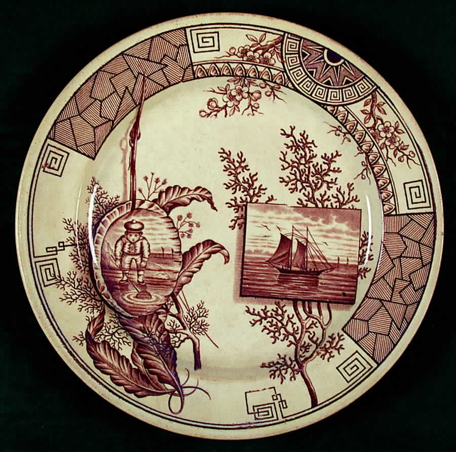 Mersey Luncheon Plate by Davenport-1