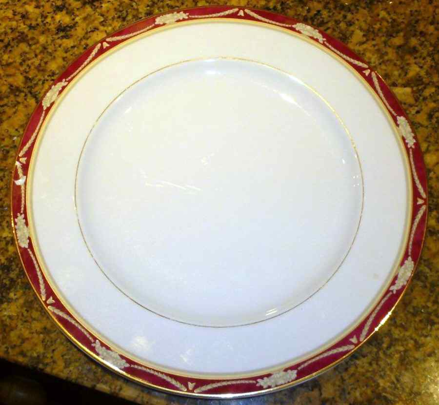 Bruges Red Dinner Plate by Philippe Deshoulieres-1