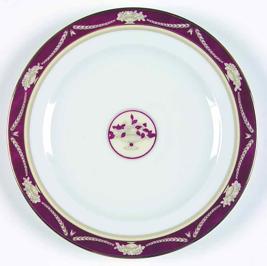 Amboise Red Bread & Butter Plate by Philippe Deshoulieres-1