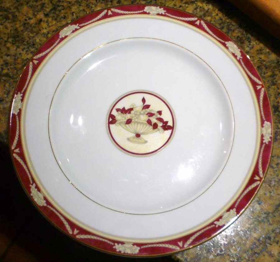Amboise Red Salad Plate by Philippe Deshoulieres-1