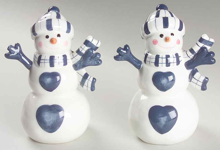 Bistro Christmas Figural Salt and Pepper by Dansk-1