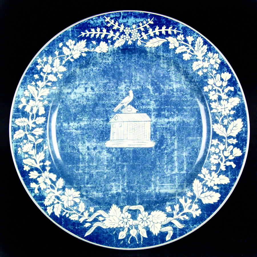 Crespieres Blue Salad/Dessert Plate by Philippe Deshoulieres-1