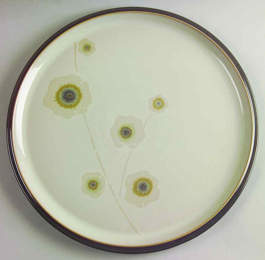 Smokestone Bloom 13" Chop Plate (Round Platter) by Denby-Langley-1