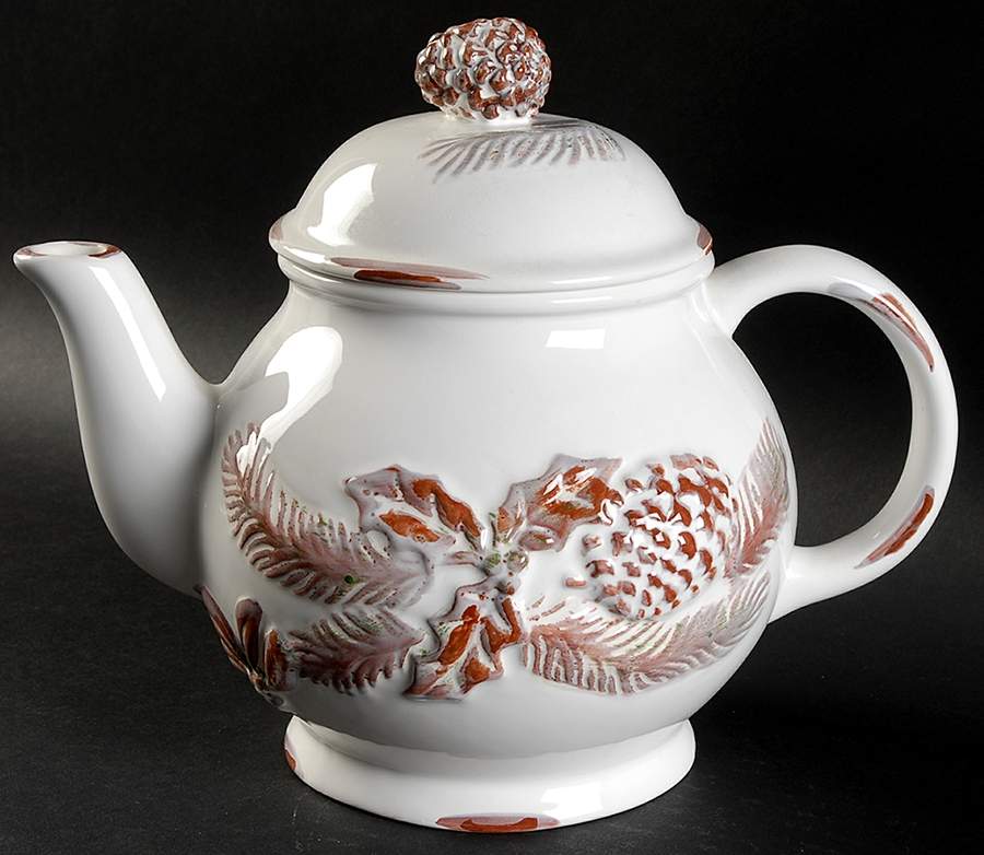 White Pine Teapot & Lid by Decorative Concepts-1