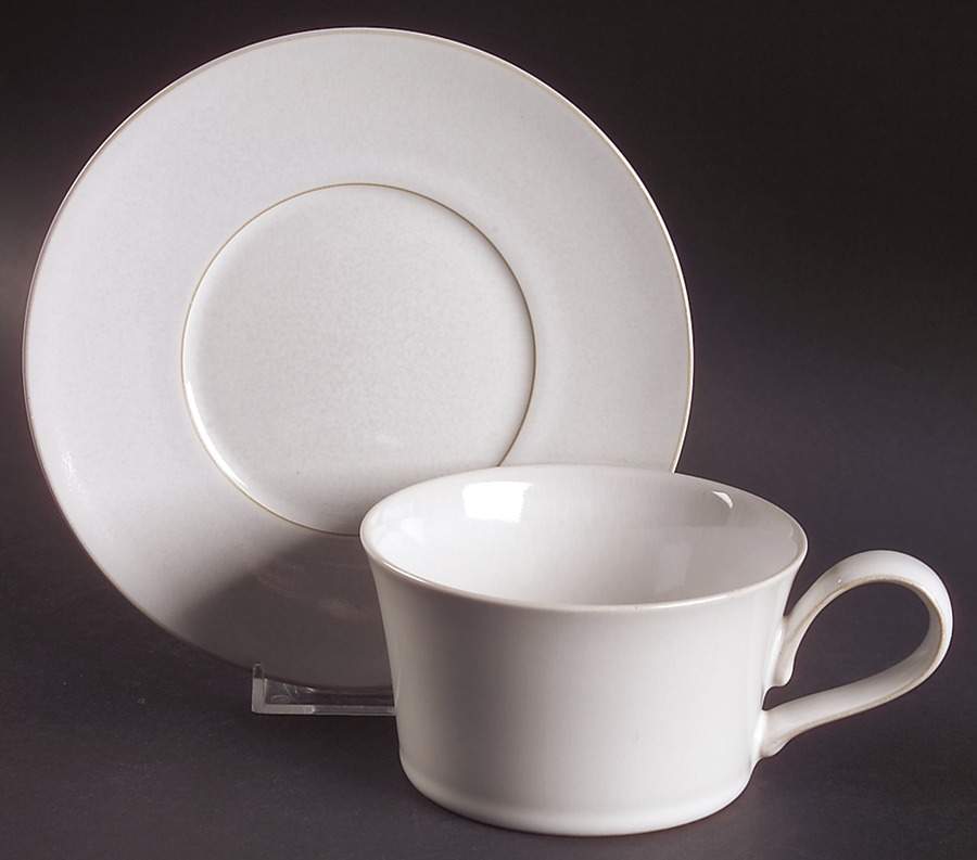 Signature (Coupe) Flat Cup & Saucer Set by Denby-Langley-1