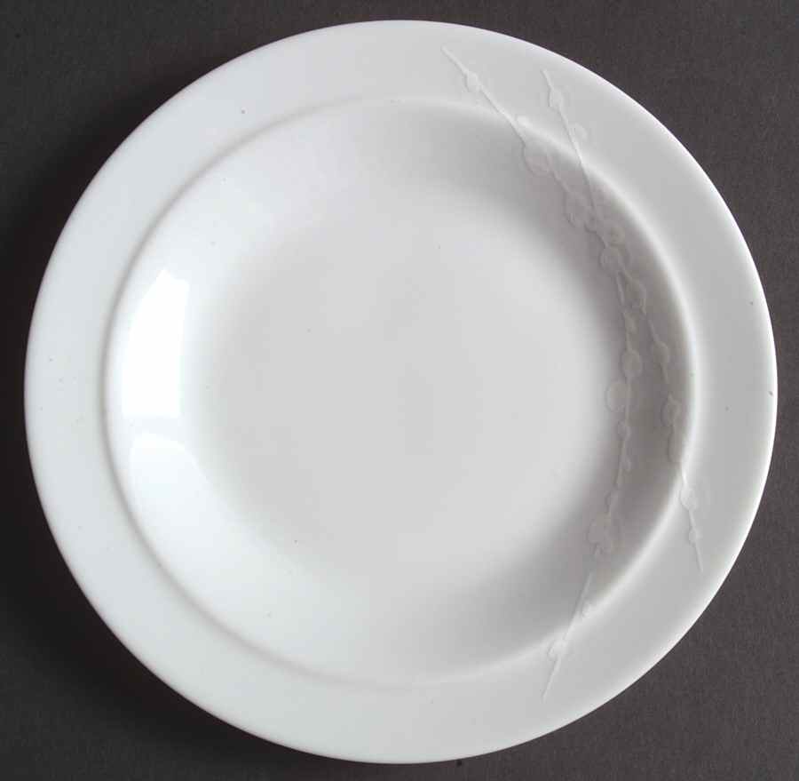 White Trace Bread & Butter Plate by Denby-Langley-1