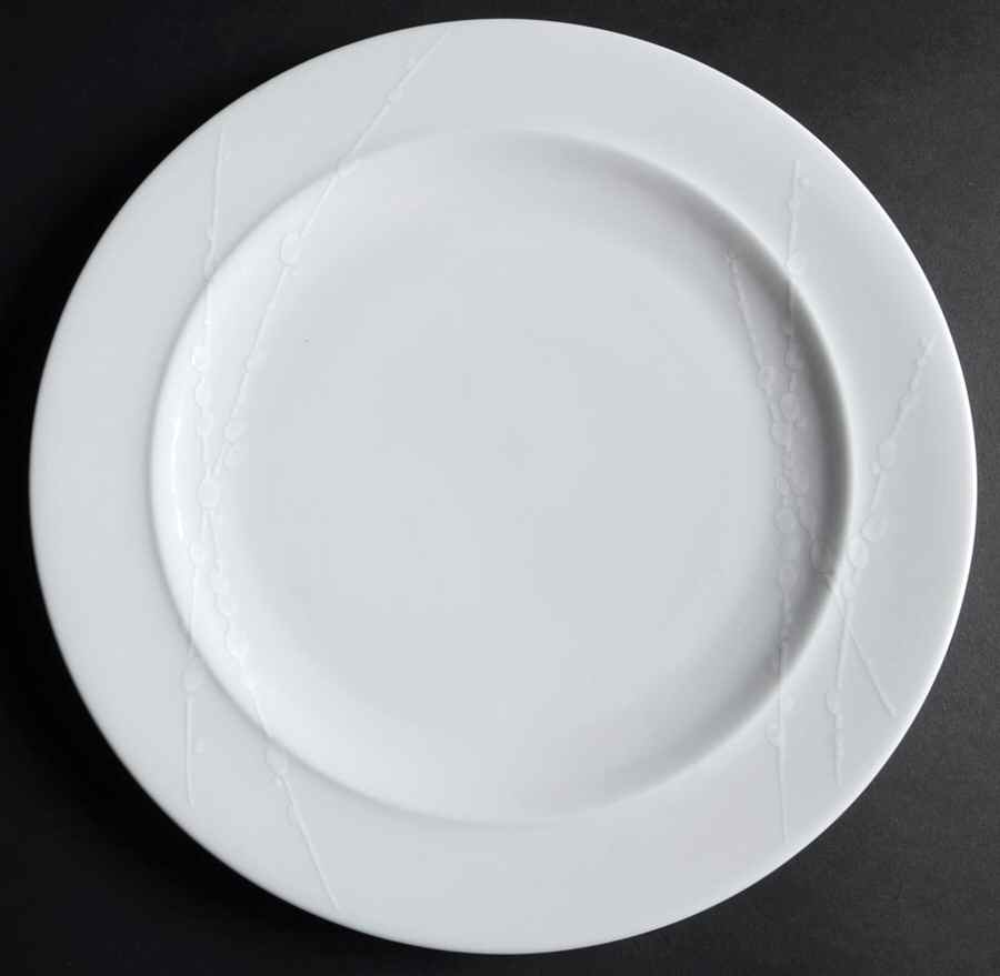 White Trace Dinner Plate by Denby-Langley-1