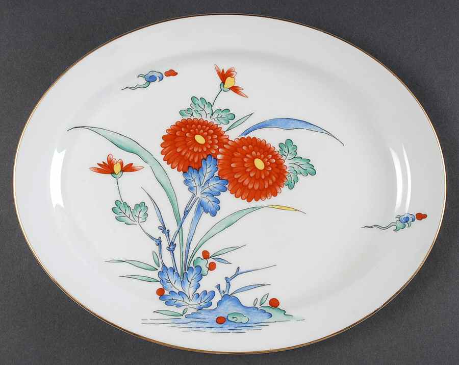 St Germain de Pres 11" Oval Serving Platter by Decors de France-1
