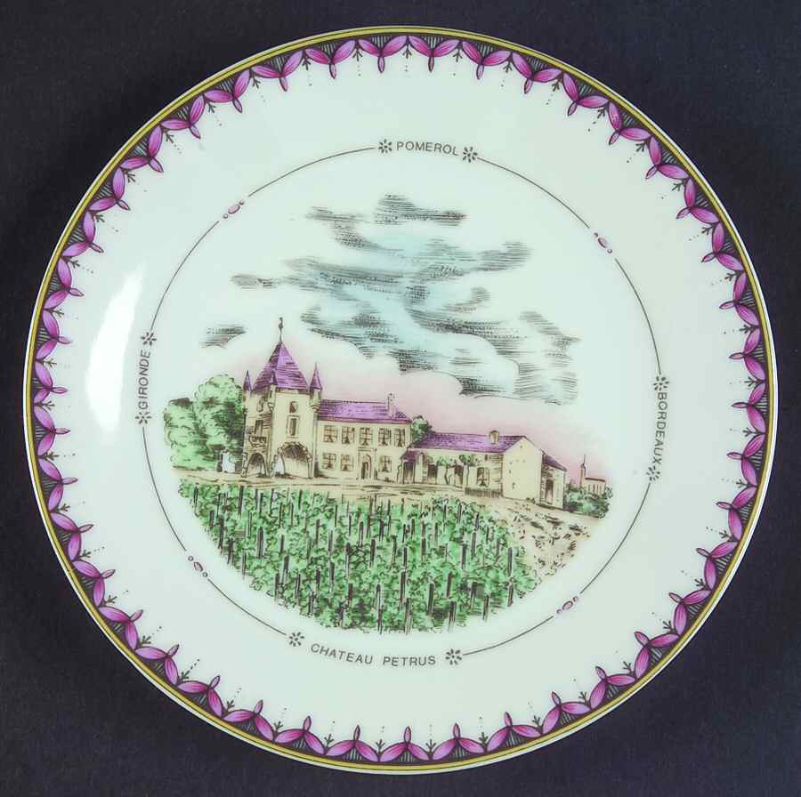 Chateaux de Bordeaux Canape Plate by Philippe Deshoulieres-1