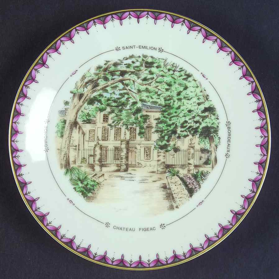 Chateaux de Bordeaux Canape Plate by Philippe Deshoulieres-1