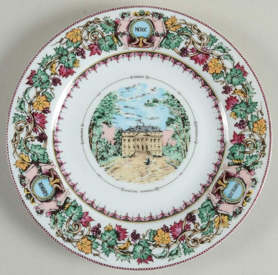 Chateaux de Bordeaux Salad/Dessert Plate by Philippe Deshoulieres-1